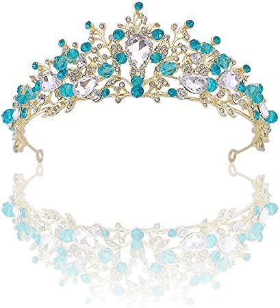 Tiaras and Crowns, Fineder Crystal Tiara Headpiece Rhinestone Hair Jewelry for Women Ladies Brida... | Amazon (US)