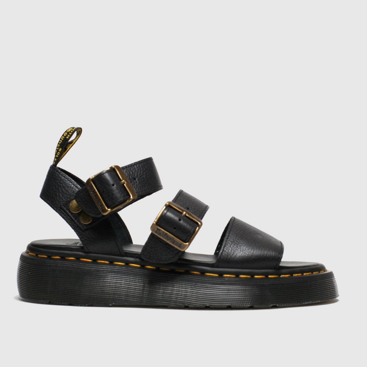 Dr Martens gryphon quad sandals in black | Schuh