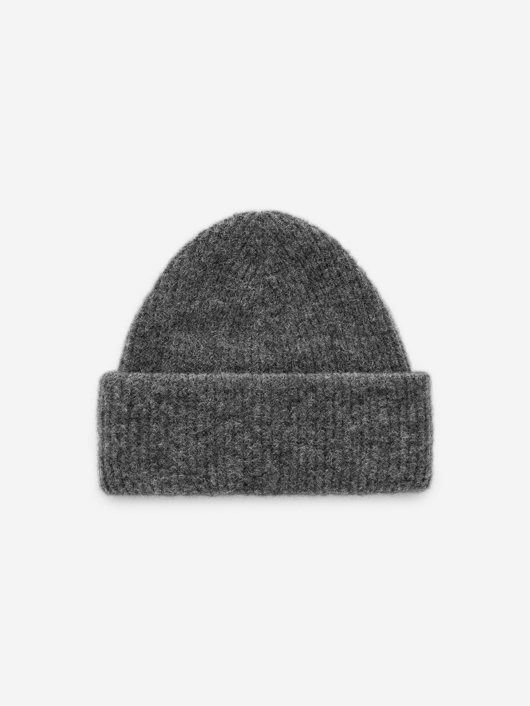 Alpaca-Merino Blend Beanie – Dark Grey – Women – ARKET GB | Arket UK