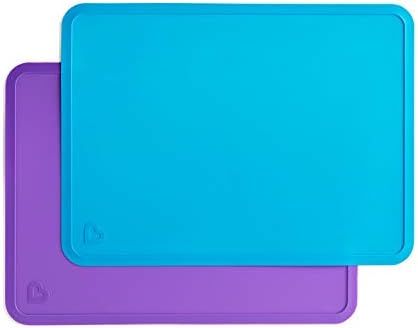 Amazon.com: Munchkin Silicone Placemats for Kids, 2 Pack, Blue/Purple : Everything Else | Amazon (US)