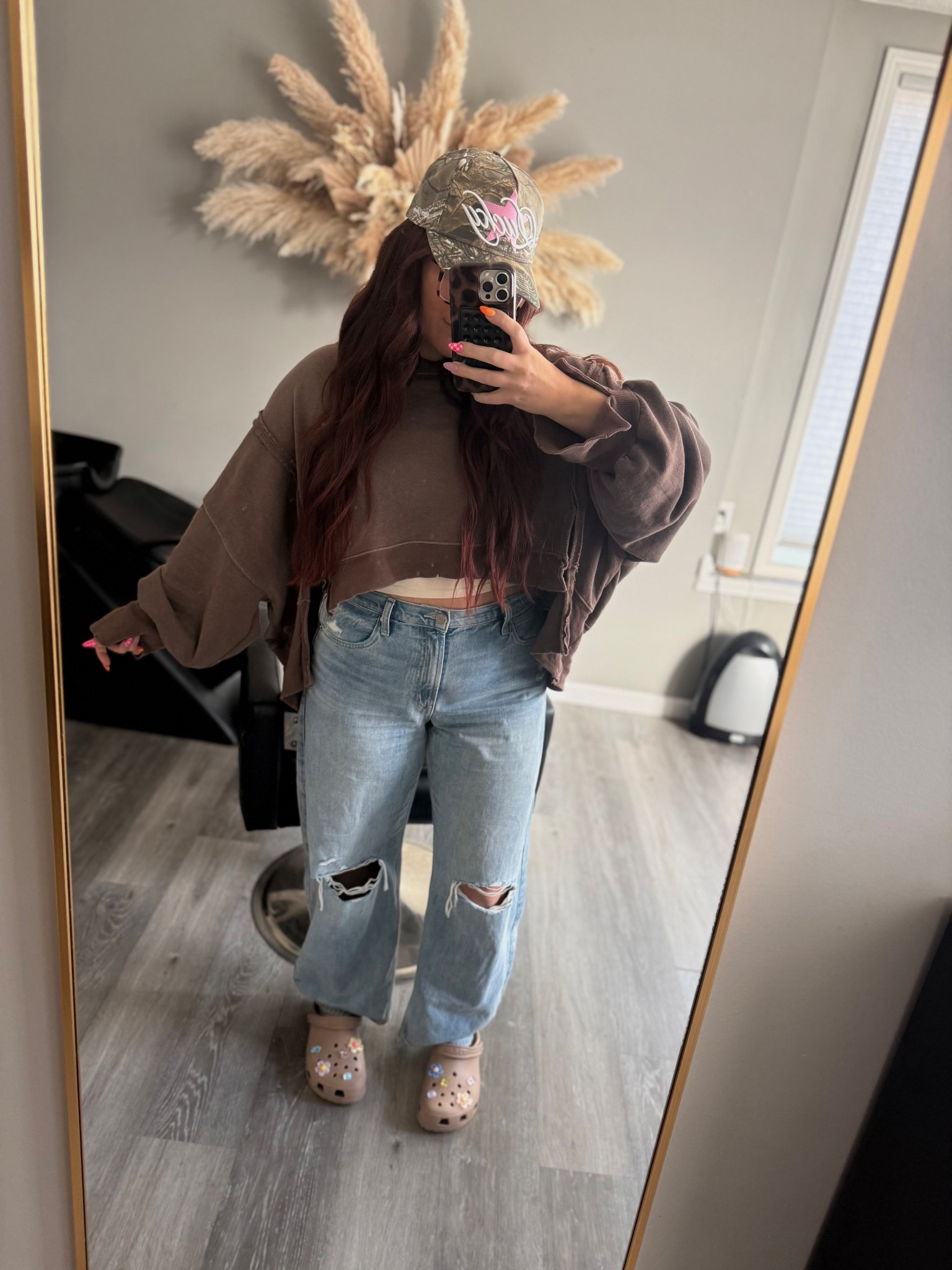 Saturday salon fit check🤎

#LTKootd #LTKMidsize