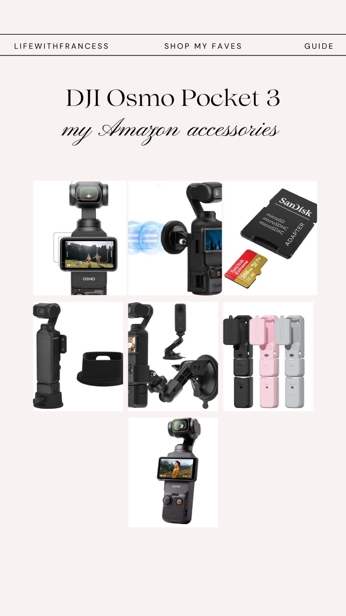 DJI OSMO POCKET 3 accessories 

#LTKMostLoved