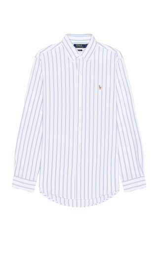 Oxford Shirt in White & Blue | Revolve Clothing (Global)
