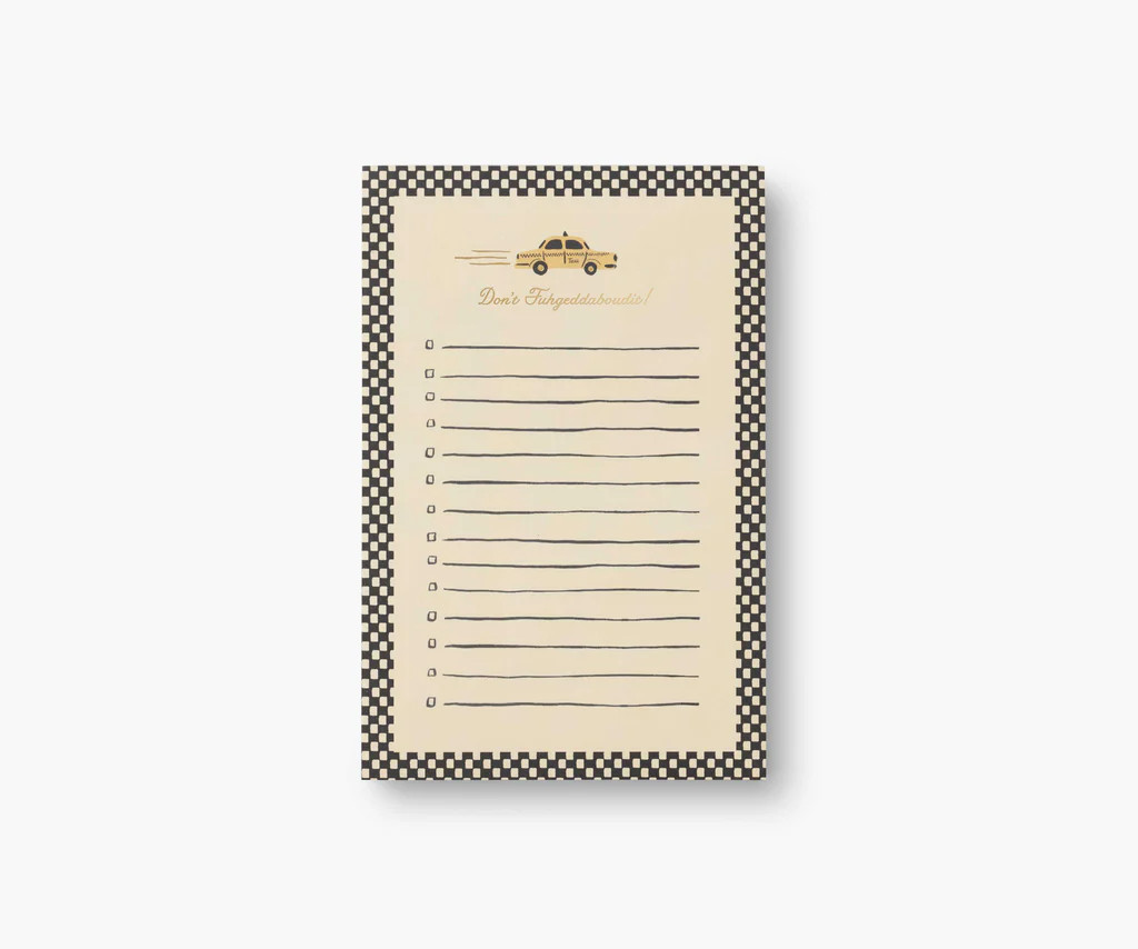 Checklist Notepad - New York | Rifle Paper Co.