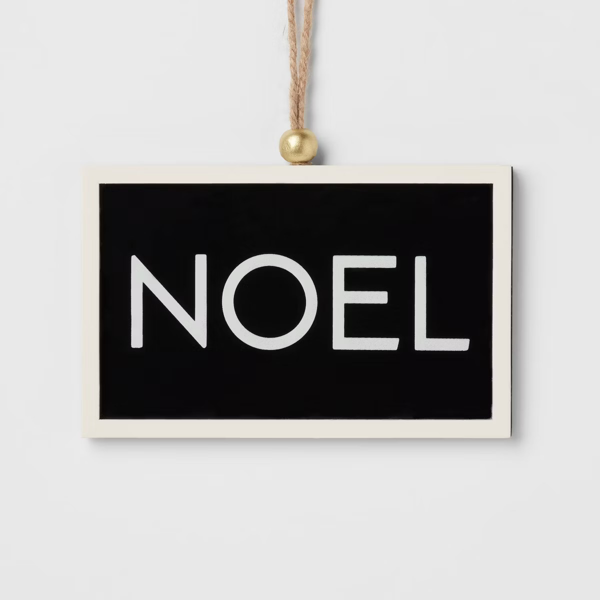 Wood Framed 'Noel' Christmas Tree Ornament Black/White - Wondershop™ | Target