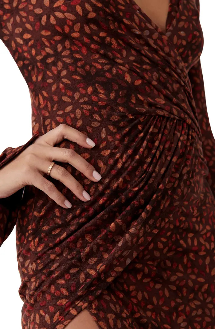 Topshop Faux Leather Aviator Jacket with Faux Fur Trim | Nordstrom | Nordstrom