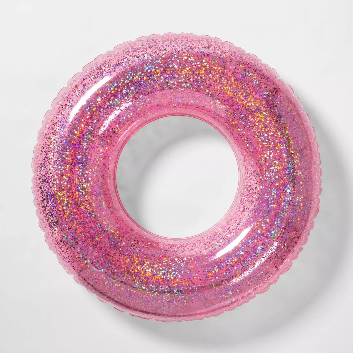 36" Inflatable Glitter Swim Tube - Pink - Sun Squad™ | Target