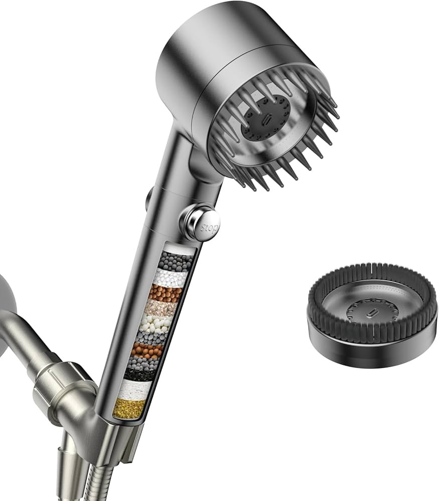 Filtered Shower Head with Handheld, High Pressure Water Flow and Multiple Spray Modes Shower Head... | Amazon (US)