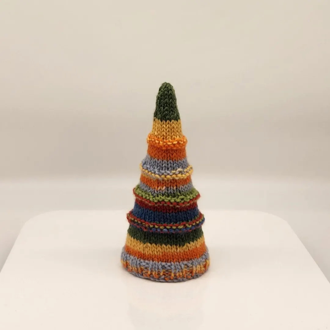 Knitted Christmas Tree, Multicolor - Etsy | Etsy (US)