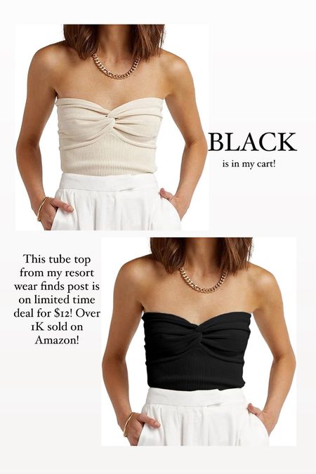 On limited time deal for $12! Top selling ruched tube top! Black is in my cart 🖤

Many colors available! Amazon fashion, spring outfit ideas, resort wear style, spring break outfit inspo 

#LTKstyletip #LTKsalealert #LTKfindsunder50