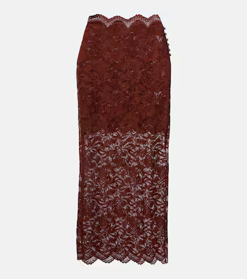 Floral lace midi skirt | Mytheresa (US/CA)