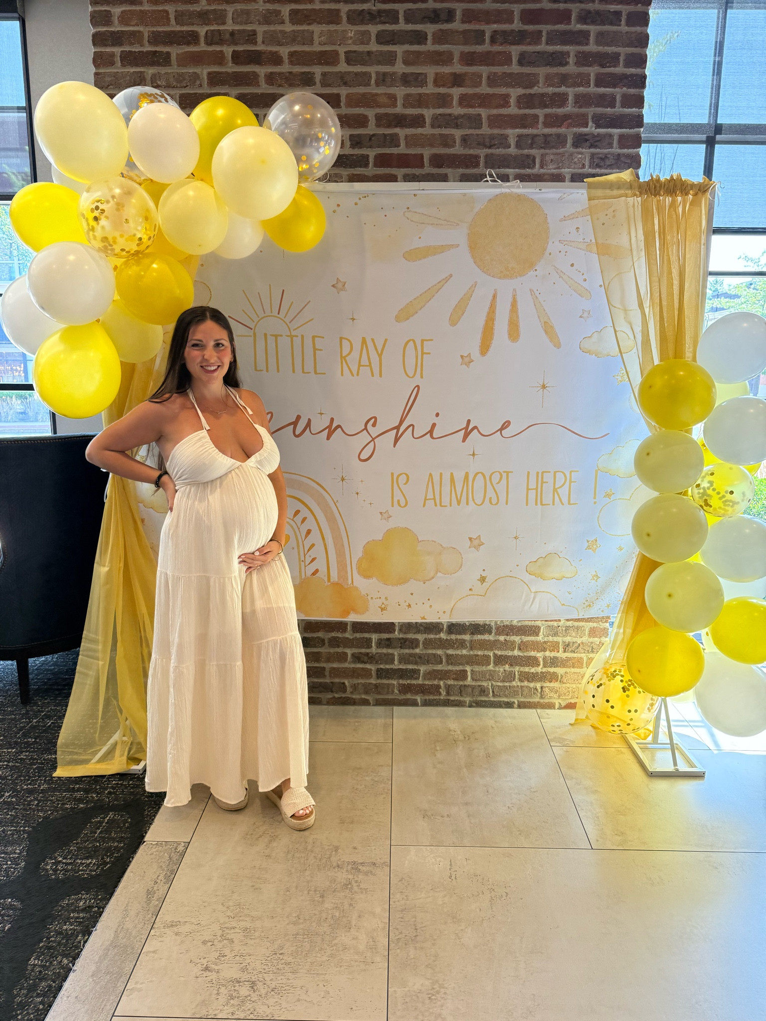 My baby shower dress 🥹 I sized up to a medium to fit and loved it to much! 

#LTKBump #LTKFindsUnder50 #LTKStyleTip