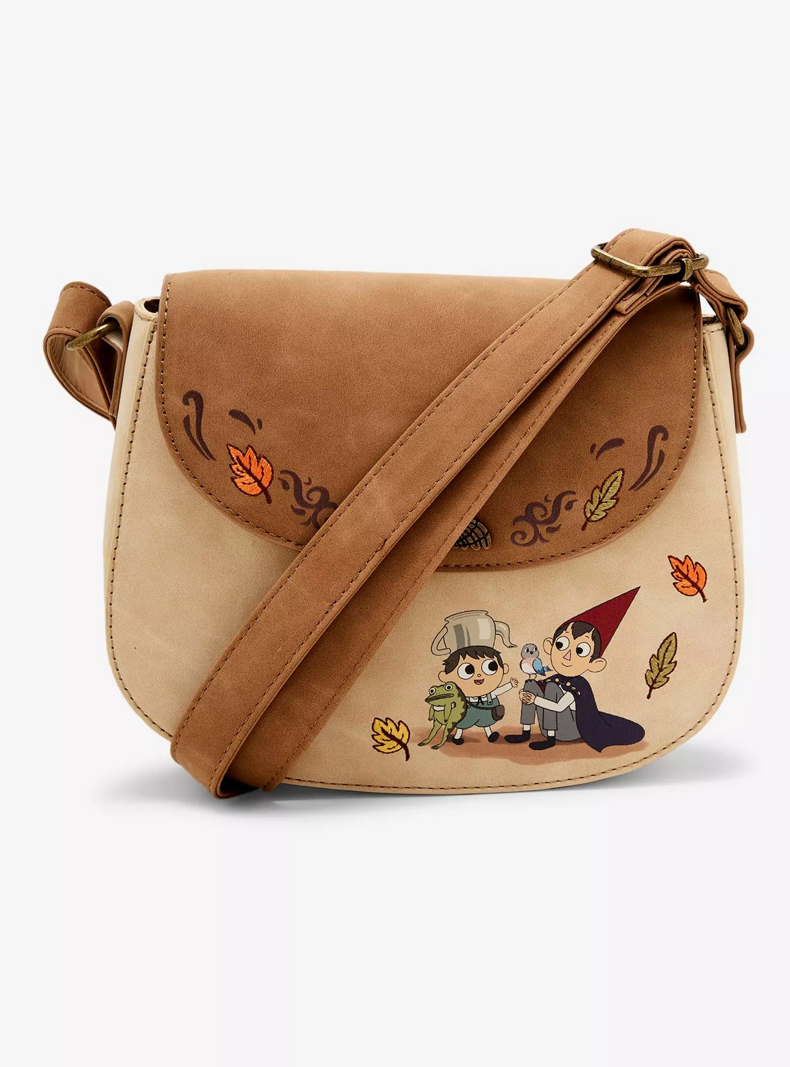 Over The Garden Wall Wirt & Greg Leaves Crossbody Bag | Hot Topic