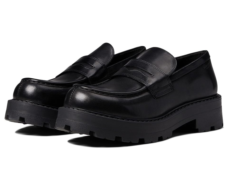 Vagabond Shoemakers Cosmo 2.0 Leather Loafer (Black) Women's Pull-on Boots | Zappos