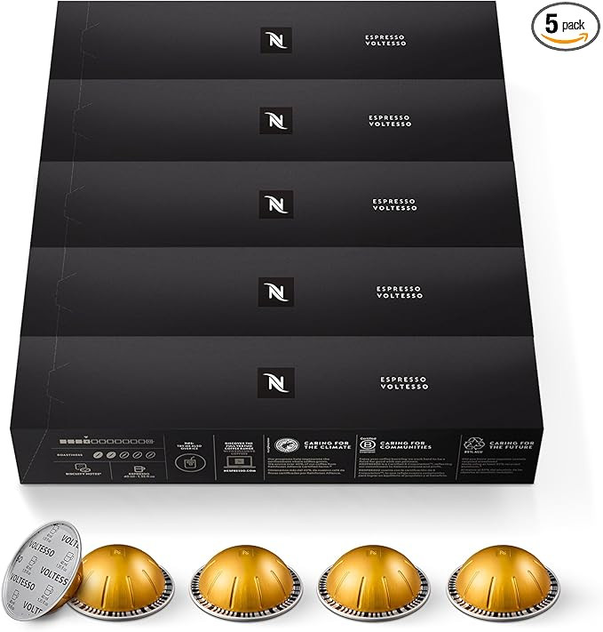 Nespresso Capsules Vertuo, Voltesso, Mild Roast Espresso, 50-Count Espresso Pods, Brews 1.35oz. | Amazon (US)