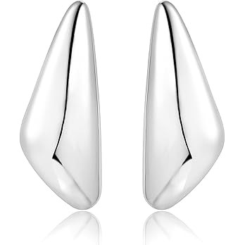 Chunky Gold Dangle Earrings For Women Gold Plated Statement Earrings Large Minimalist Geometric L... | Amazon (US)