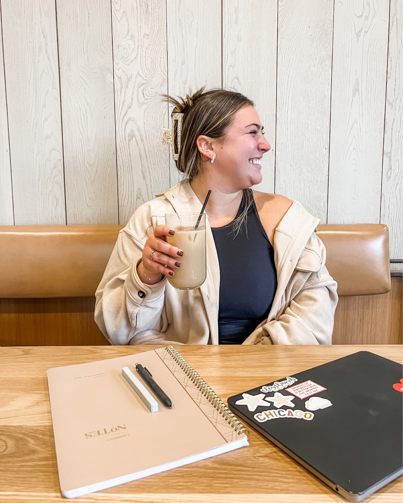 fall neutral outfit, coffee shop 

#LTKSeasonal #LTKunder100 #LTKHoliday