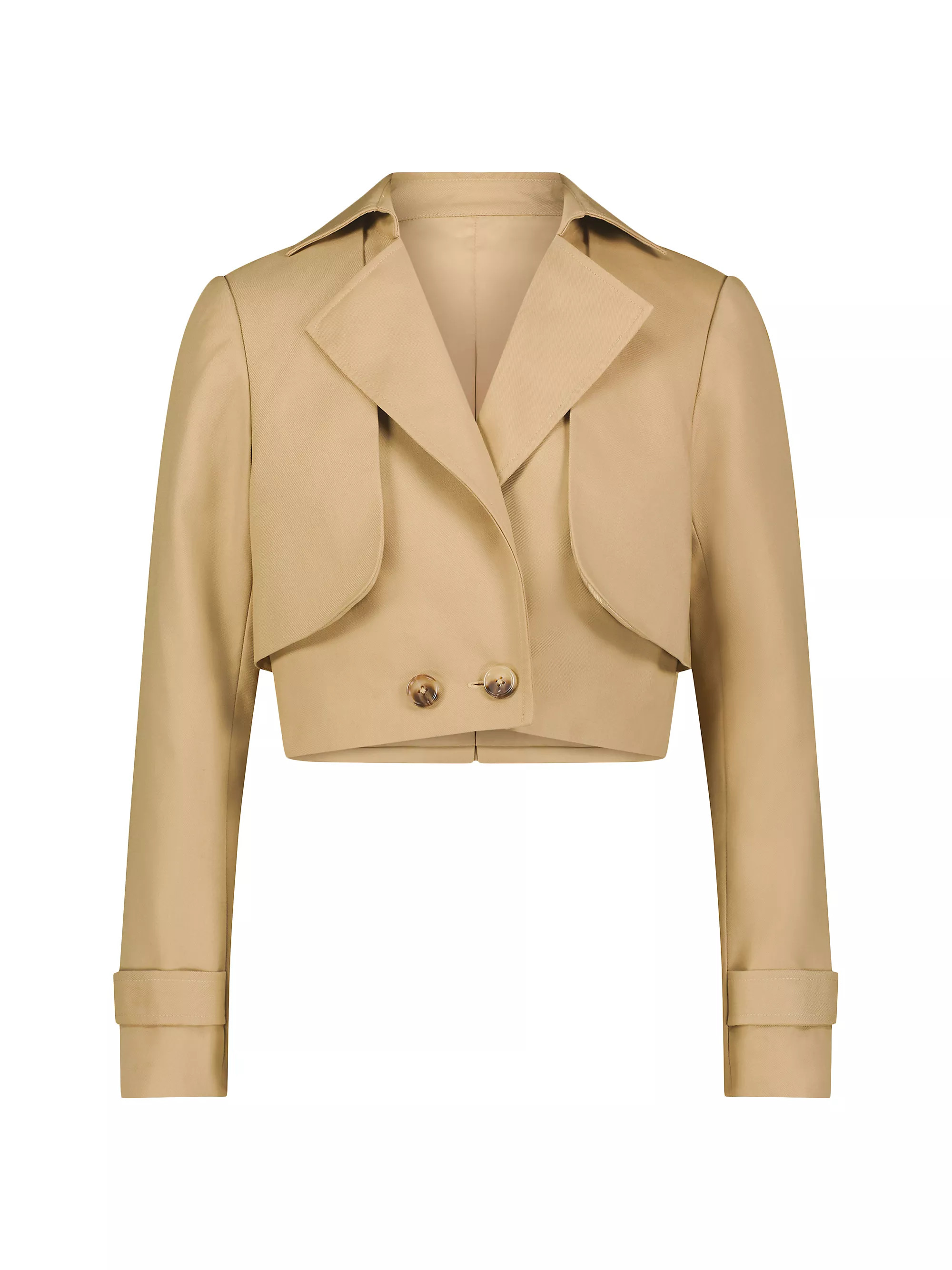 Twill Tailored Crop Jacket | Saks Fifth Avenue