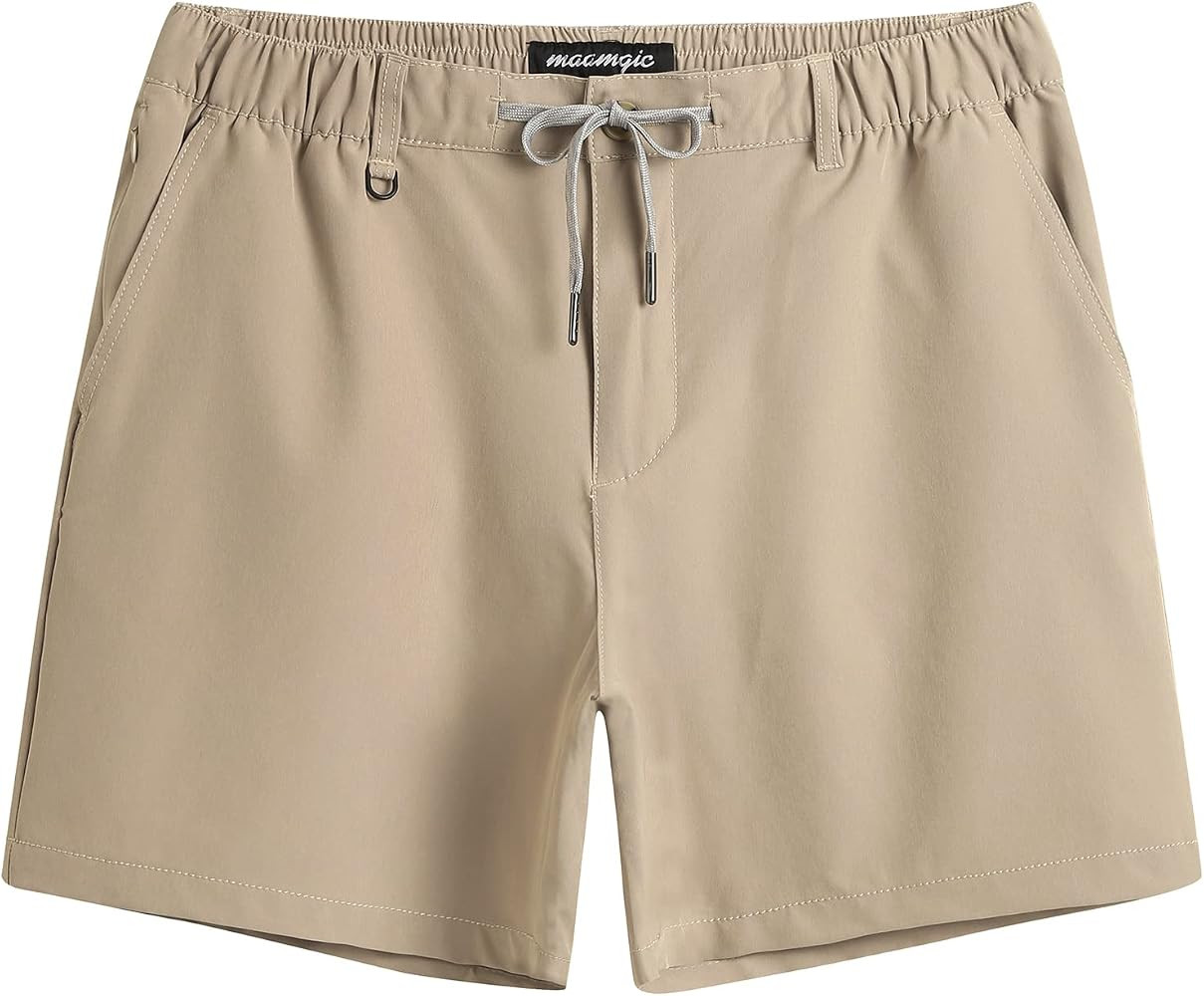 maamgic Men's 5 Inseam Shorts Casual Classic Fit Short Men with Multi-Pocket Mens Workout Shorts ... | Amazon (US)
