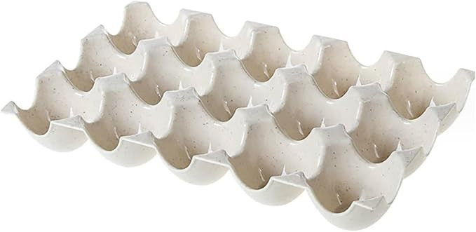3 Rows Egg Tray, Fresh Preservation Egg Crate Multipurpose Egg Storage Container for Kitchen Refr... | Amazon (US)