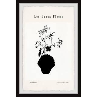 Les Beaux Fleurs by Marmont Hill Framed Nature Art Print 24 in. x 16 in., Black | The Home Depot