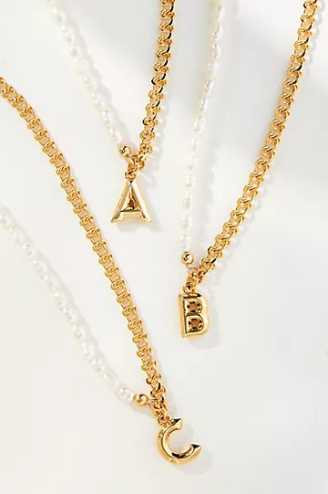 Monogram Pearl Necklace | Anthropologie (US)