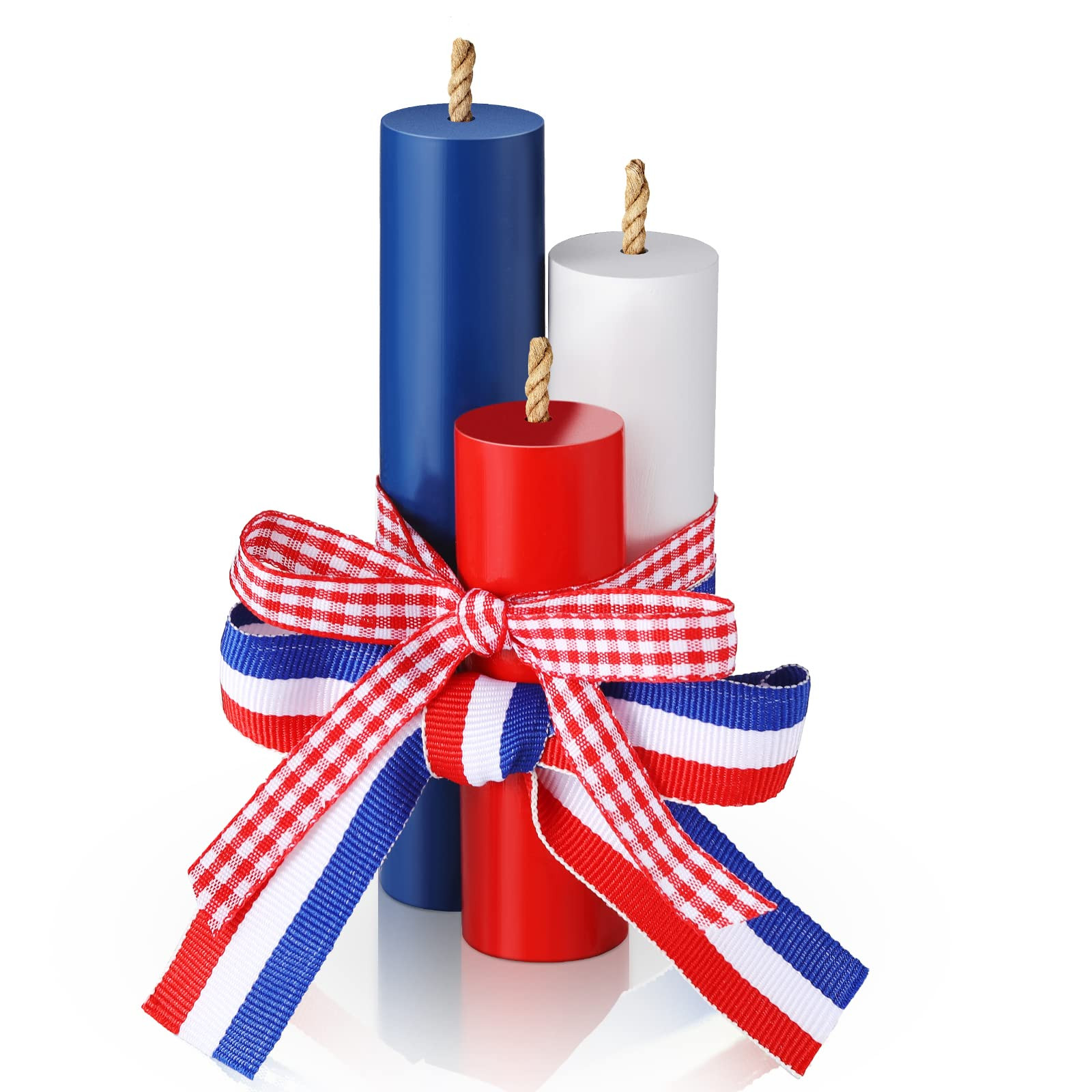 3 Pcs 4th of July Table Decoration Patriotic Tiered Tray Decor Red White Blue USA Firework Memori... | Amazon (US)