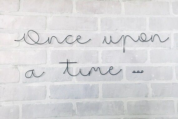 Once upon a time | Wire Word Sign | Bedroom Sign | Nursery Room| Wire Words | Wire Wall Art | Wal... | Etsy (US)