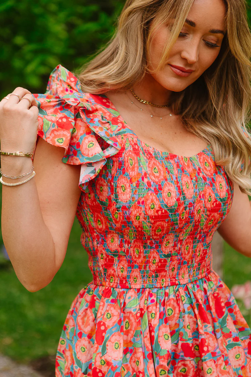 Hattie Dress in Poppy | Ivy City Co