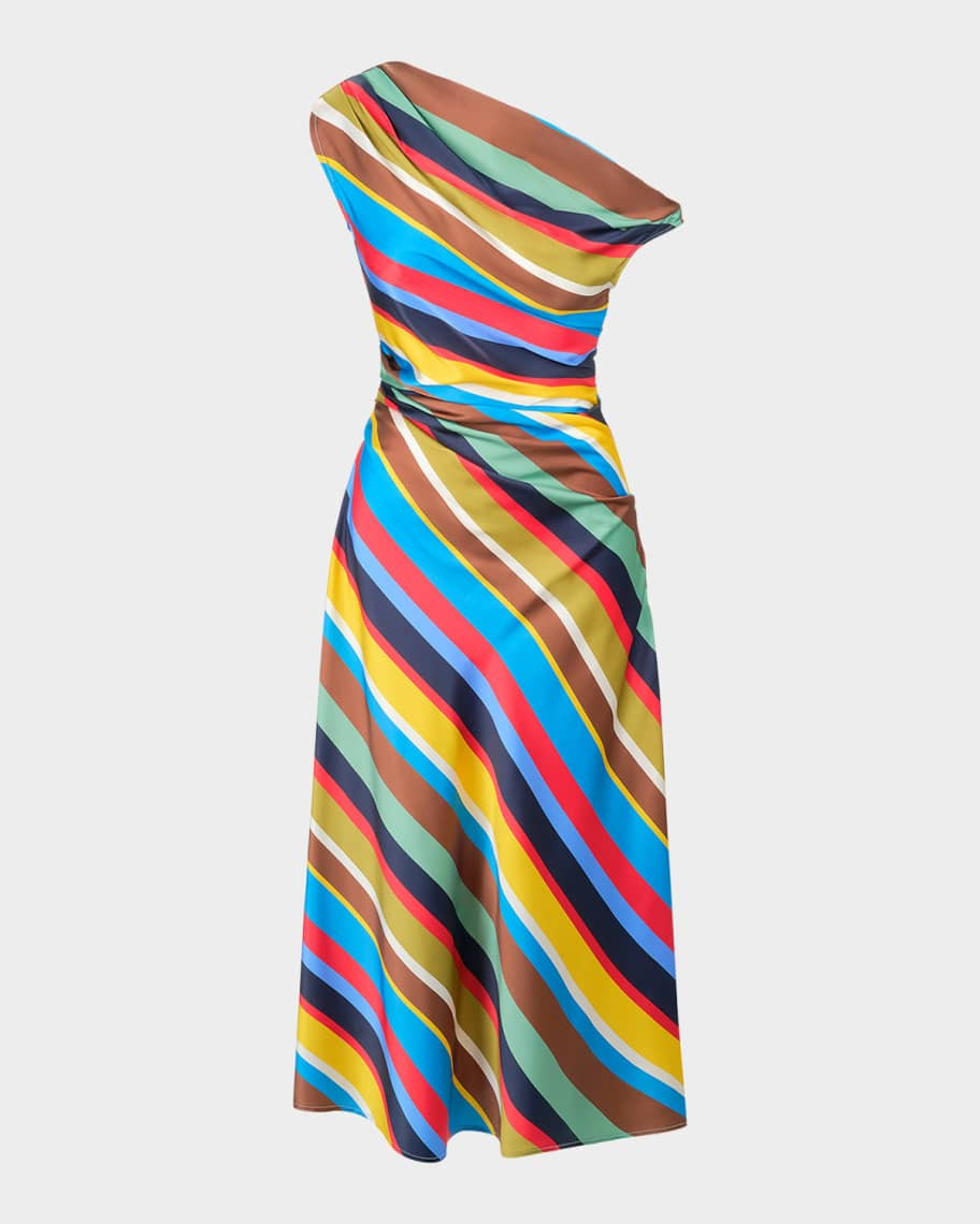 STAUD Phara Silk Midi Dress | Neiman Marcus