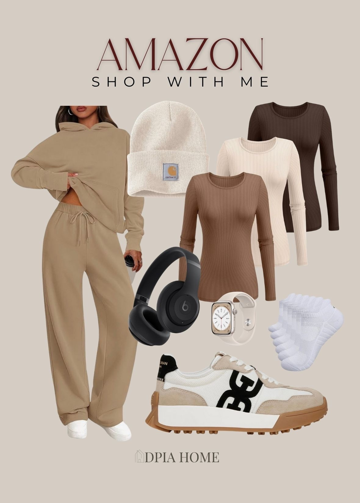 I’ve put my Amazon gift cards to good use! Loving these style finds that are affordable and cozy! 

sweatshirt & sweatpants set | sneakers | apparel | shoes | neutral clothing | beanie | hat | Apple Watch | athletic socks |headphones

#LTKSaleAlert #LTKTravel #LTKootd