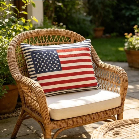 2026 Patriotic Decoration Flag Pillow, 4th of July American Flag Decorative Pillow, 15"x9" Independence Day Pillow Decor, 4th of July Gift for Women Men | Walmart (US)