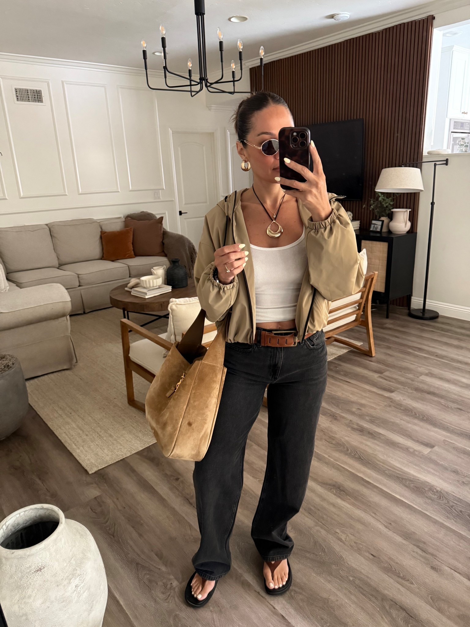 Sunday OOTD
Wearing a medium in jacket for an extra oversized fit 
I’m 5’4”/130

#LTKStyleTip #LTKOver40 #LTKU