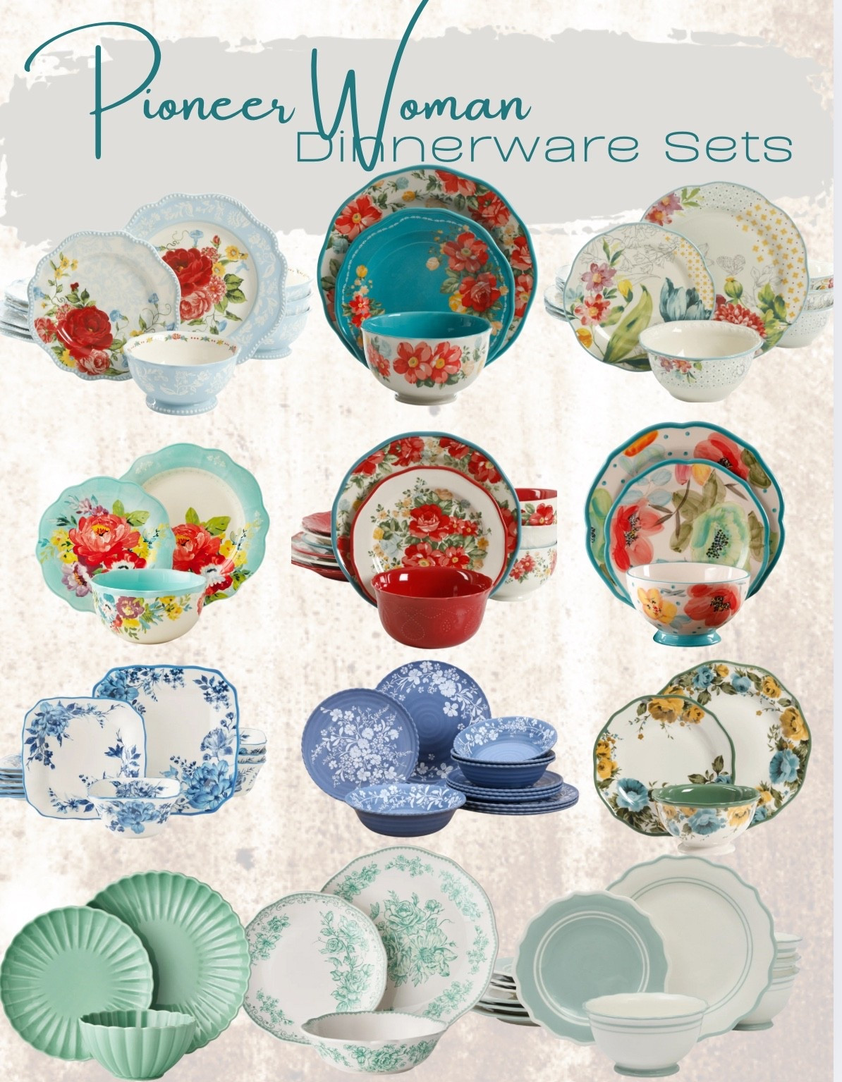 Pioneer Woman Dinnerware Sets at Walmart

#LTKHome #LTKFamily #LTKU