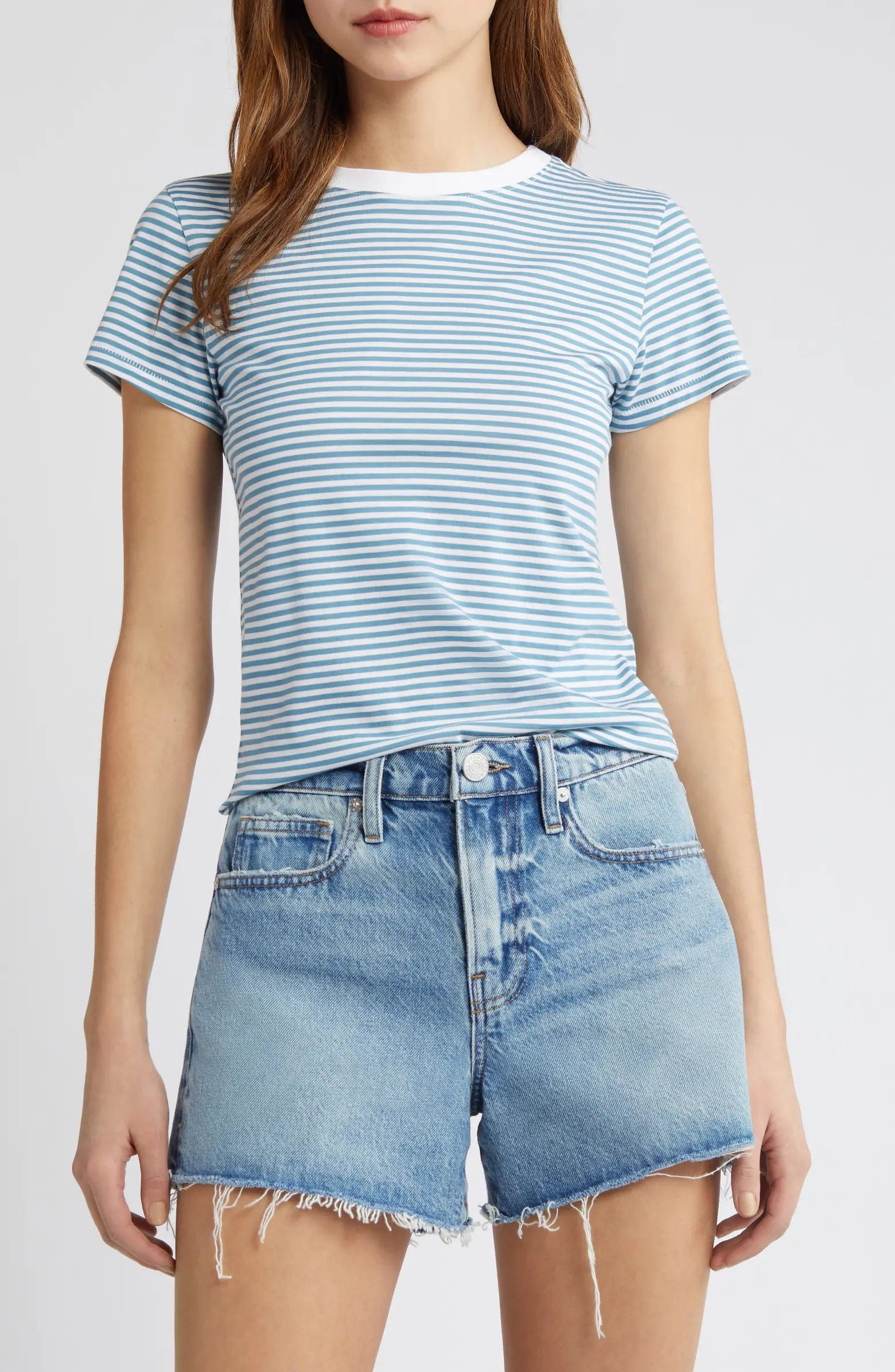 Stripe Fitted T-Shirt | Nordstrom