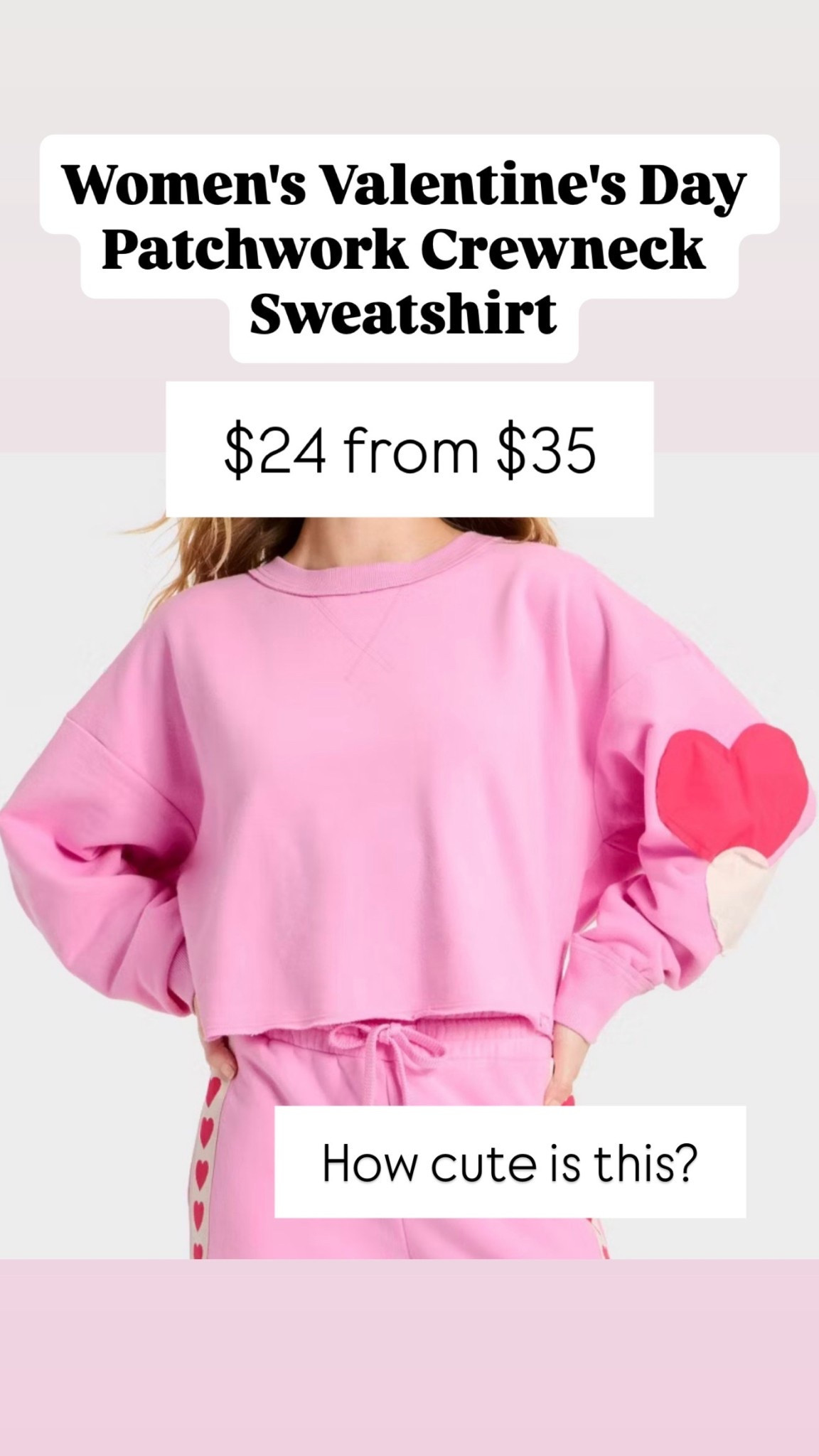 Women's Valentine's Day Patchwork Crewneck Sweatshirt are on sale for $24 from $35 🩷❤️💜

#LTKSaleAlert