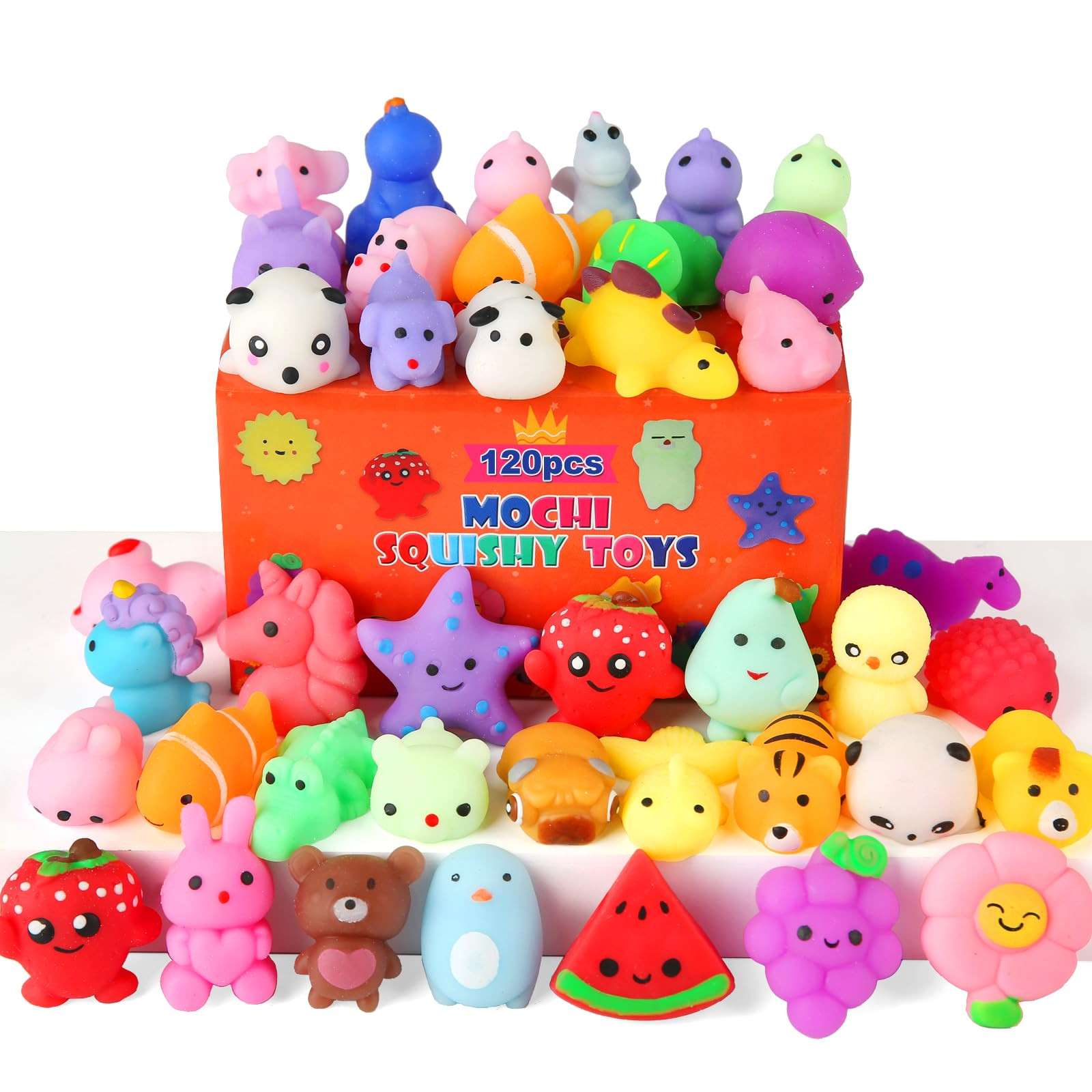 Easter Egg Fillers - 30 Pack Kawaii Mochi Squishy Toys for Easter Basket Stuffers, Mini Cute Squi... | Amazon (US)