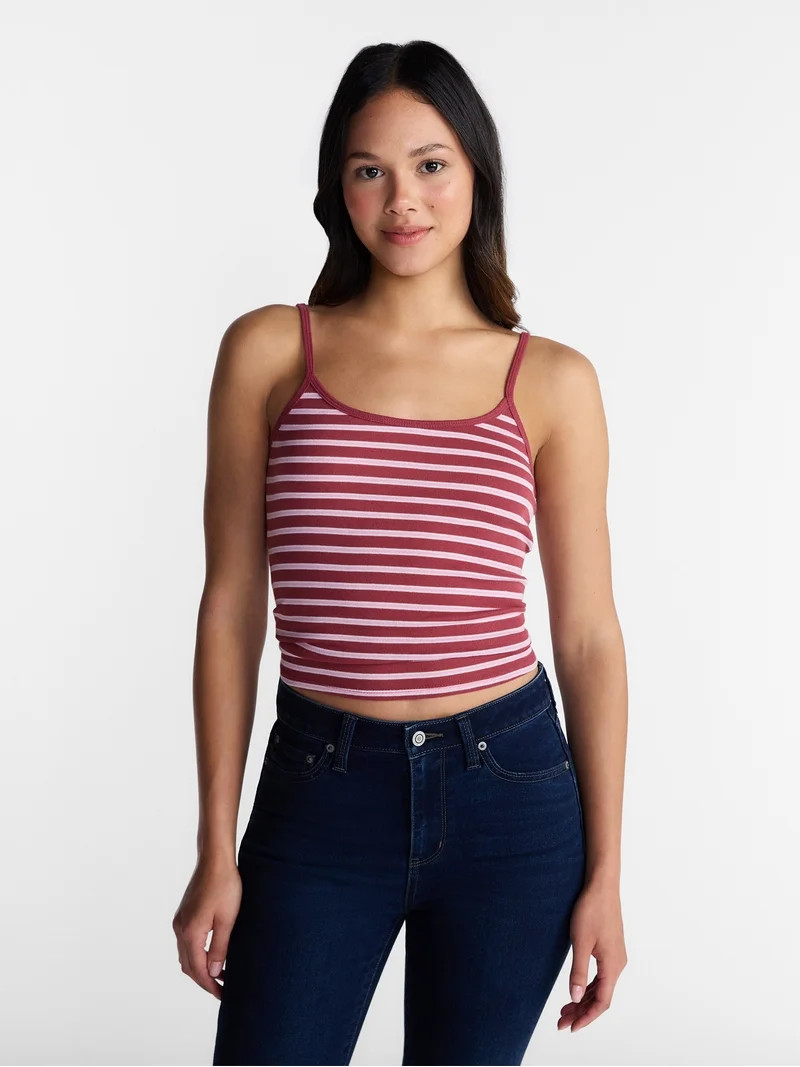No Boundaries Scoop Neck Cami, Women's XXS-XXL | Walmart (US)