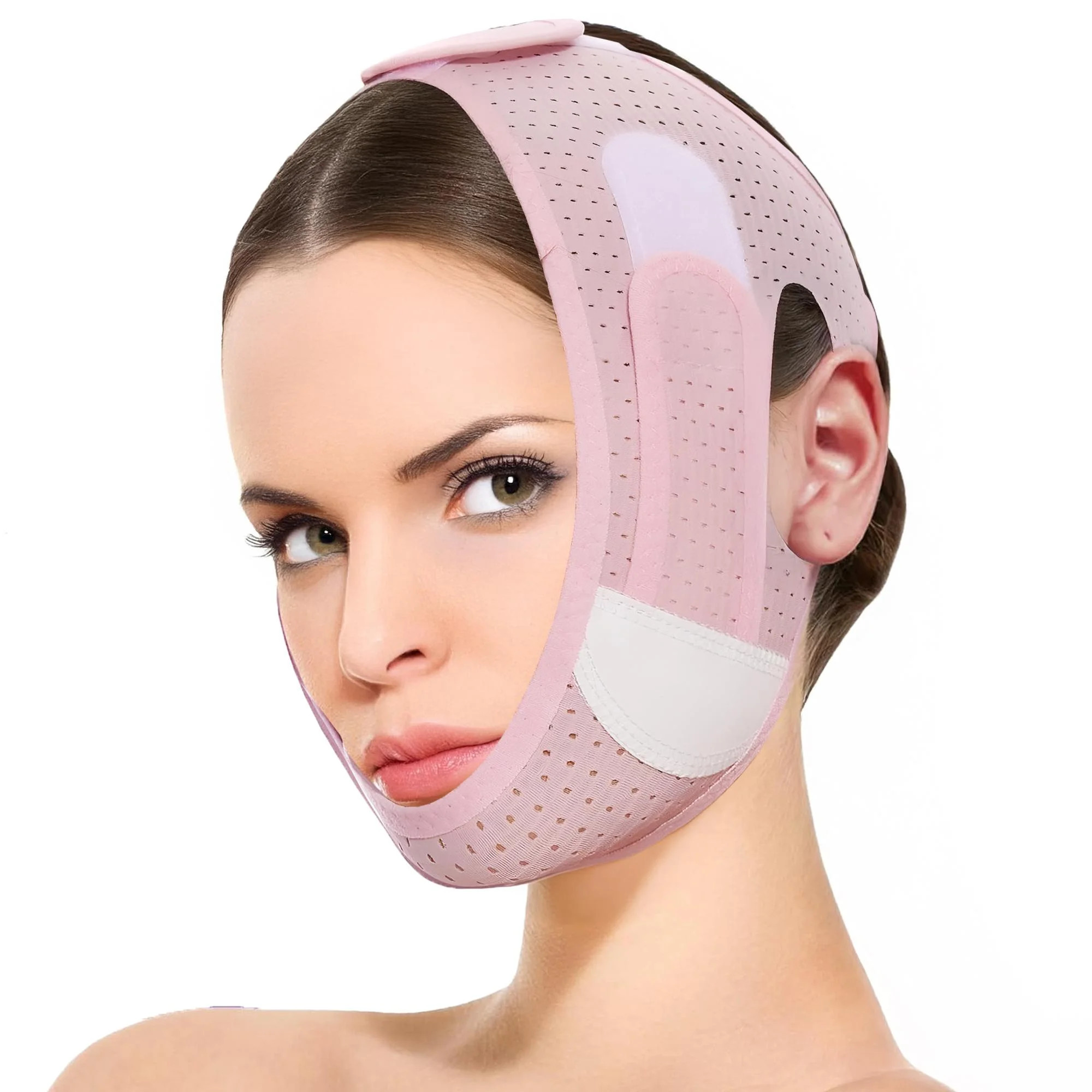 BRILLURE V-Line Lifting Chin Strap for Women – Face Slimming Mask, Double Chin Reducer, Reusabl... | Walmart (US)