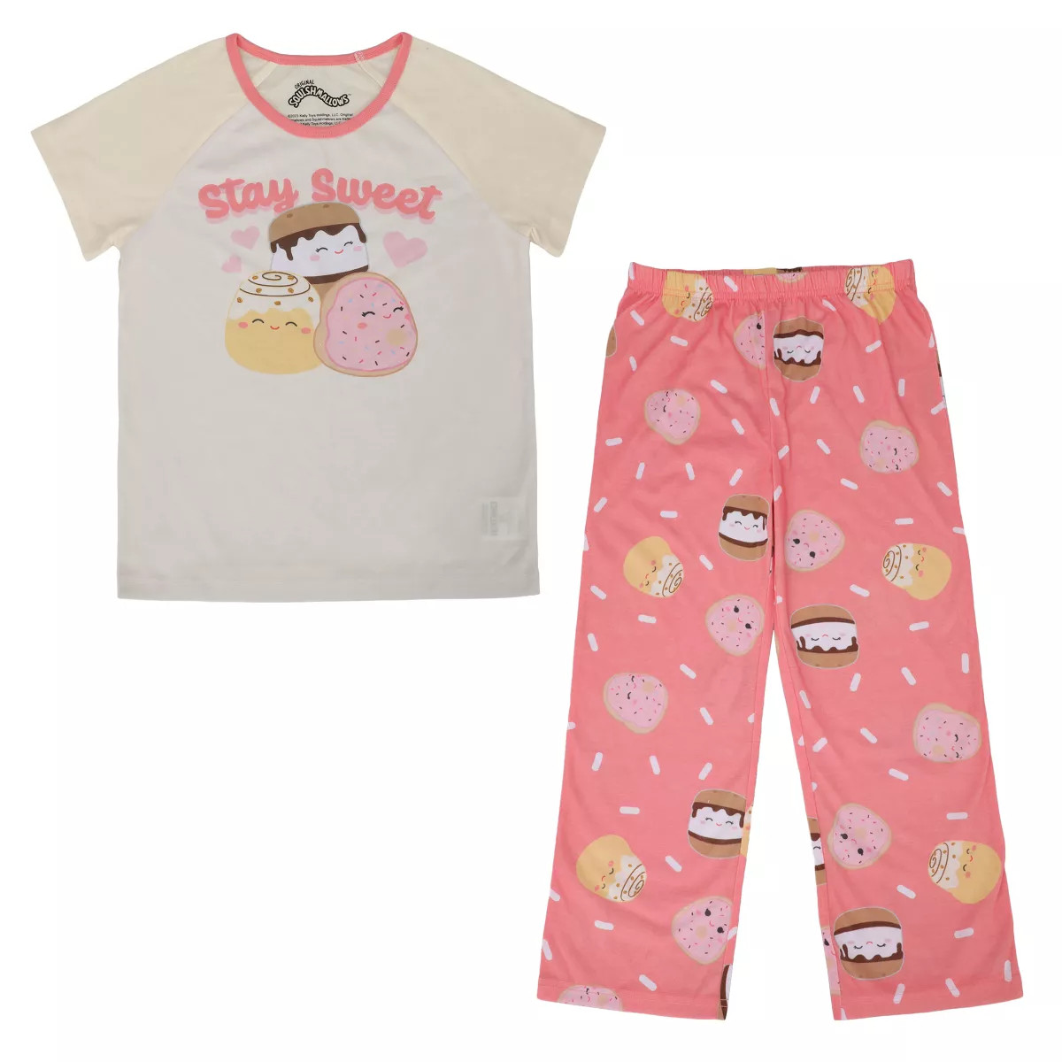 Squishmallows Stay Sweet Youth Girls Pajama Set | Target