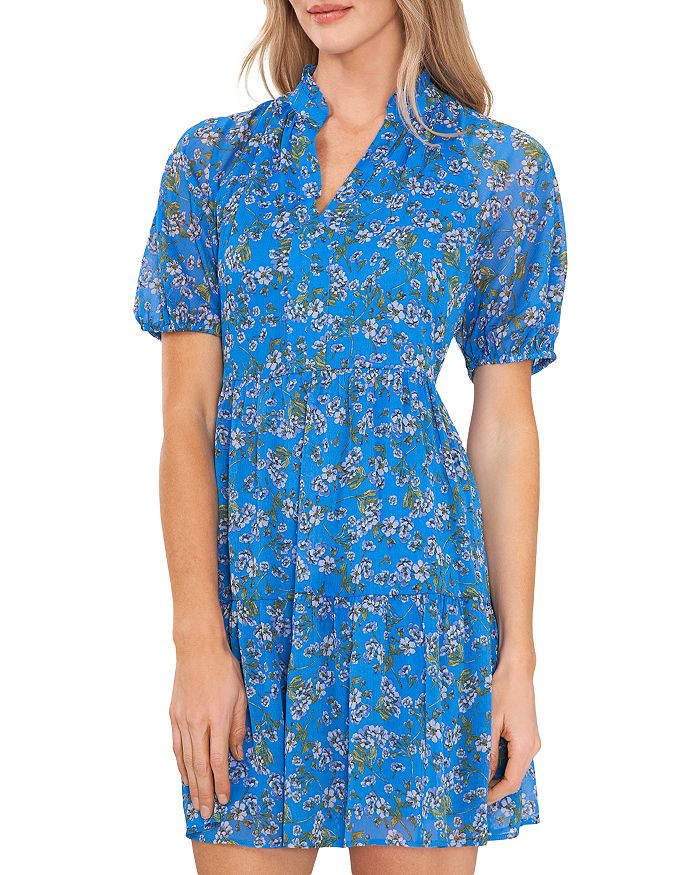 Tiered Ruffled Neck Babydoll Dress | Bloomingdale's (US)