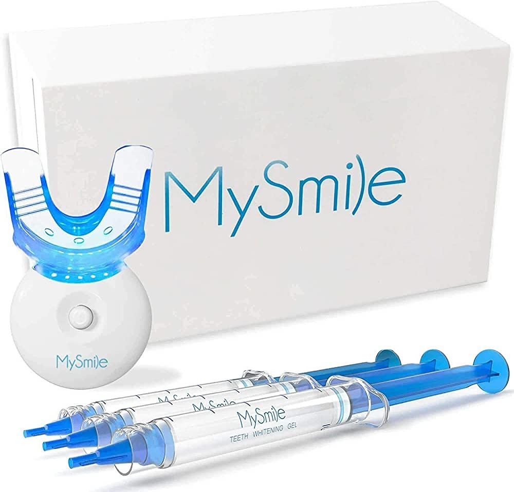 MySmile Teeth Whitening Kit with LED Light, 3 Non-Sensitive Teeth Whitening Gel and Tray, Deluxe ... | Amazon (CA)