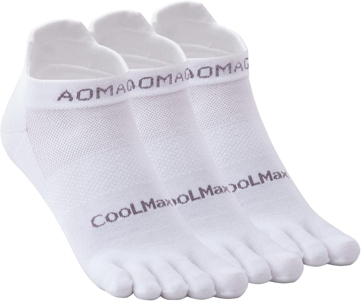 Toe Socks for Men and Women Athletic Running Coolmax Five Finger Ankle/Quarter Socks Breathable L... | Amazon (US)
