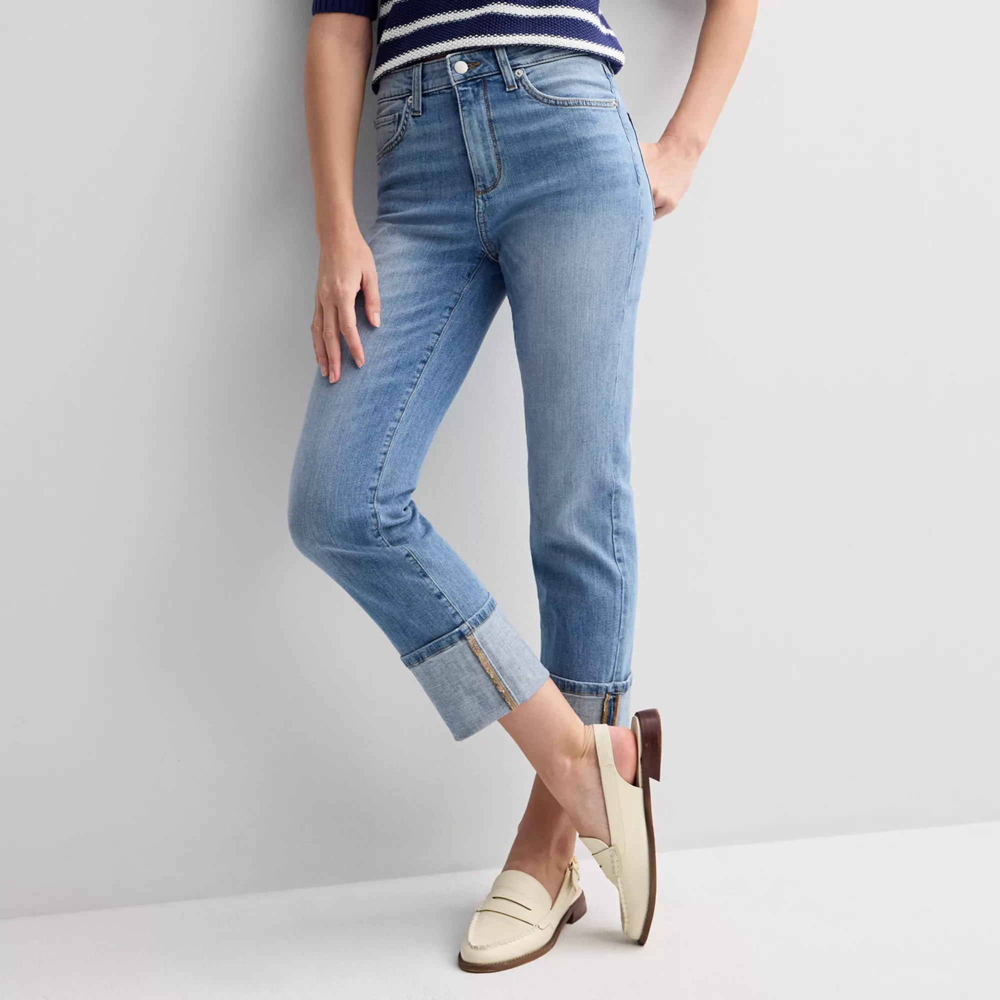 Women's Sonoma Goods For Life® Straight Cuff Jeans | Kohl's