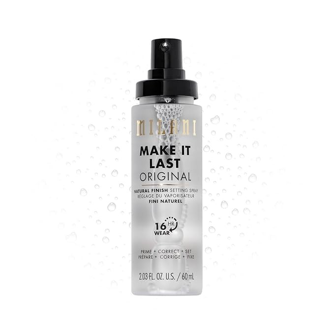 Milani Make It Last Original - Natural Finish 3-in-1 Setting Spray and Primer- Prime + Correct + ... | Amazon (US)