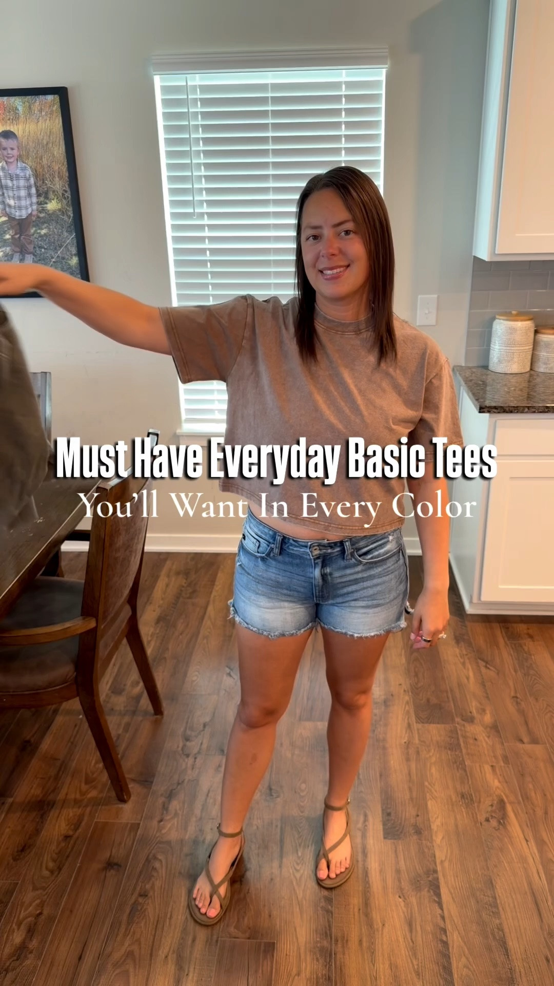 These basic tees from Amazon are so good, you’ll want them in every color! They are an acid wash and slightly cropped length. I am wearing my normal size medium.

#LTKootd