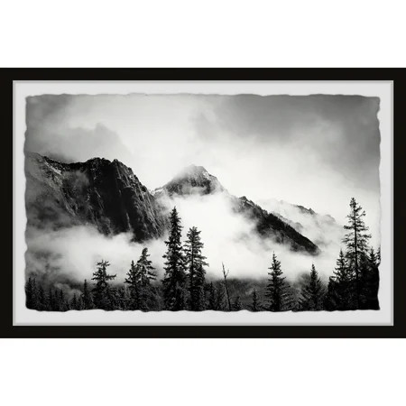 Marmont Hill Mysterious Peak Framed Painting Print | Walmart (US)