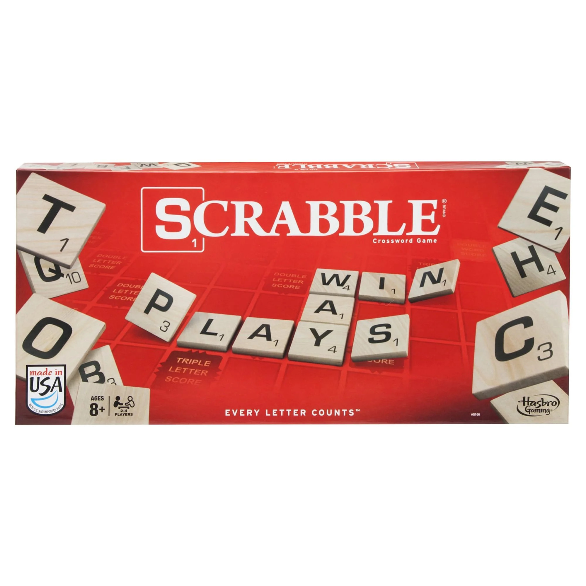 Scrabble Classic Crossword Board Game for Kids and Family Ages 8 and Up, 2-4 Players | Walmart (US)