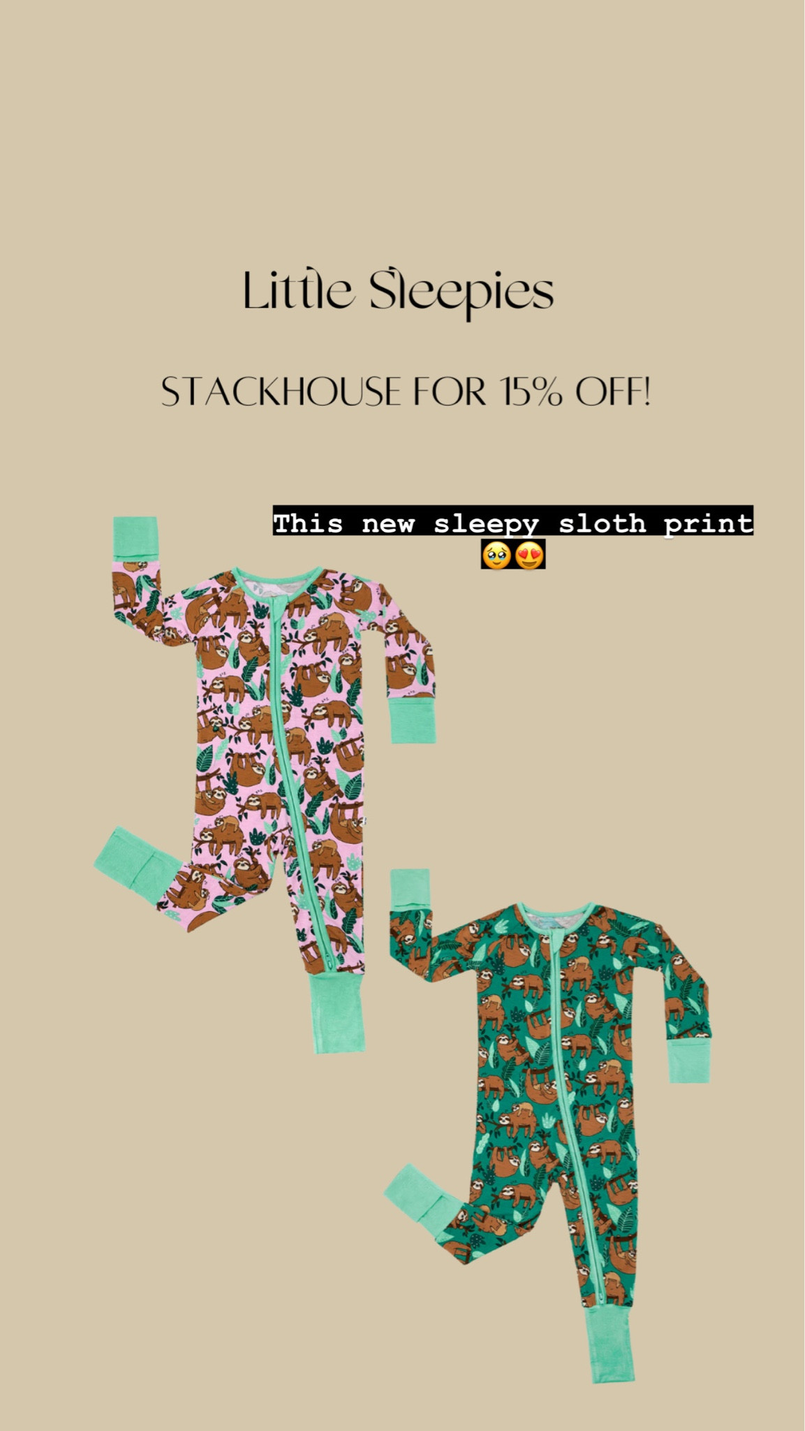 Sleepy Sloths took their sweet time, but are finally here! 🦥💤😍 Shop this adorably sleepy print in both Green + Pink on our site now. ⁠ 
⁠ 
#littlesleepies #bamboopajamas #pjs #pajamas #pjparty #pajamaparty #matching #familymatching #blanket #lovey #sloth #sloths

baby gift ideas, baby shower gift inspo, baby clothes, baby pajamas , cute baby clothes

#LTKfamily #LTKHoliday #LTKbaby