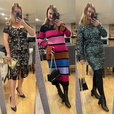 Planning my holiday outfits and this Saks sale couldn’t come at a better time! Take $50 off every $200 you spend with code DECGETSF now through Friday! 
These Rachel Parcell dresses are included along with my boots and purse

#saks #sakspartner   

#LTKparties #LTKitbag #LTKHoliday